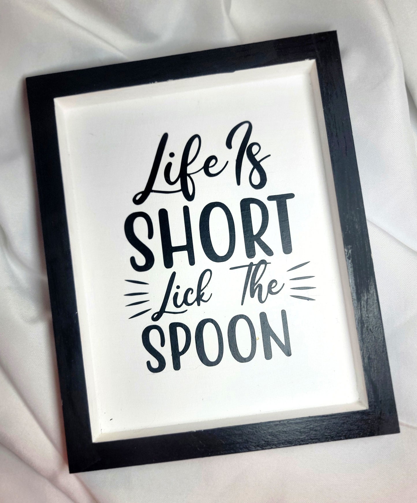 Lick the Spoon Wall Sign