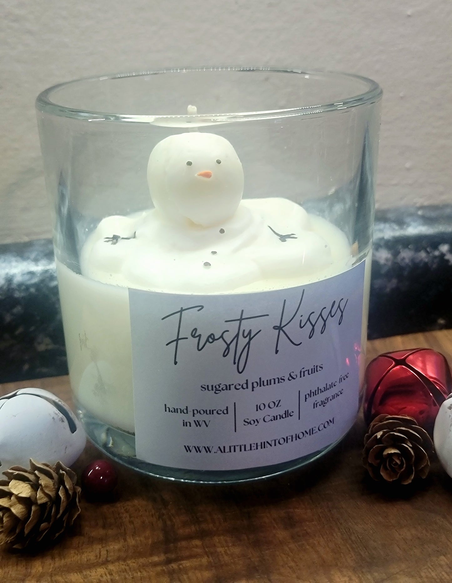 Frosty Kisses Snowman 3d Winter/Christmas Candle