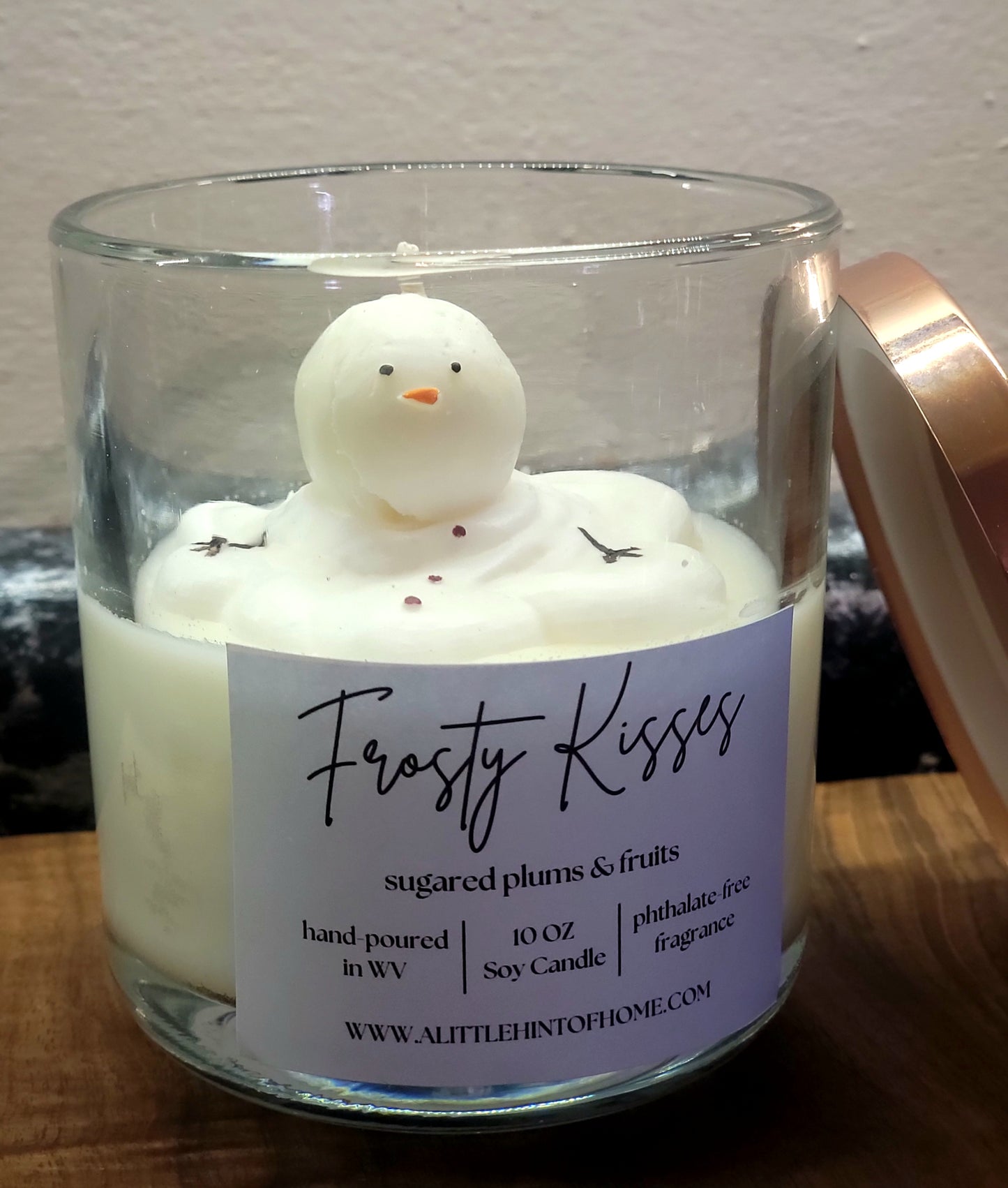 Frosty Kisses Snowman 3d Winter/Christmas Candle
