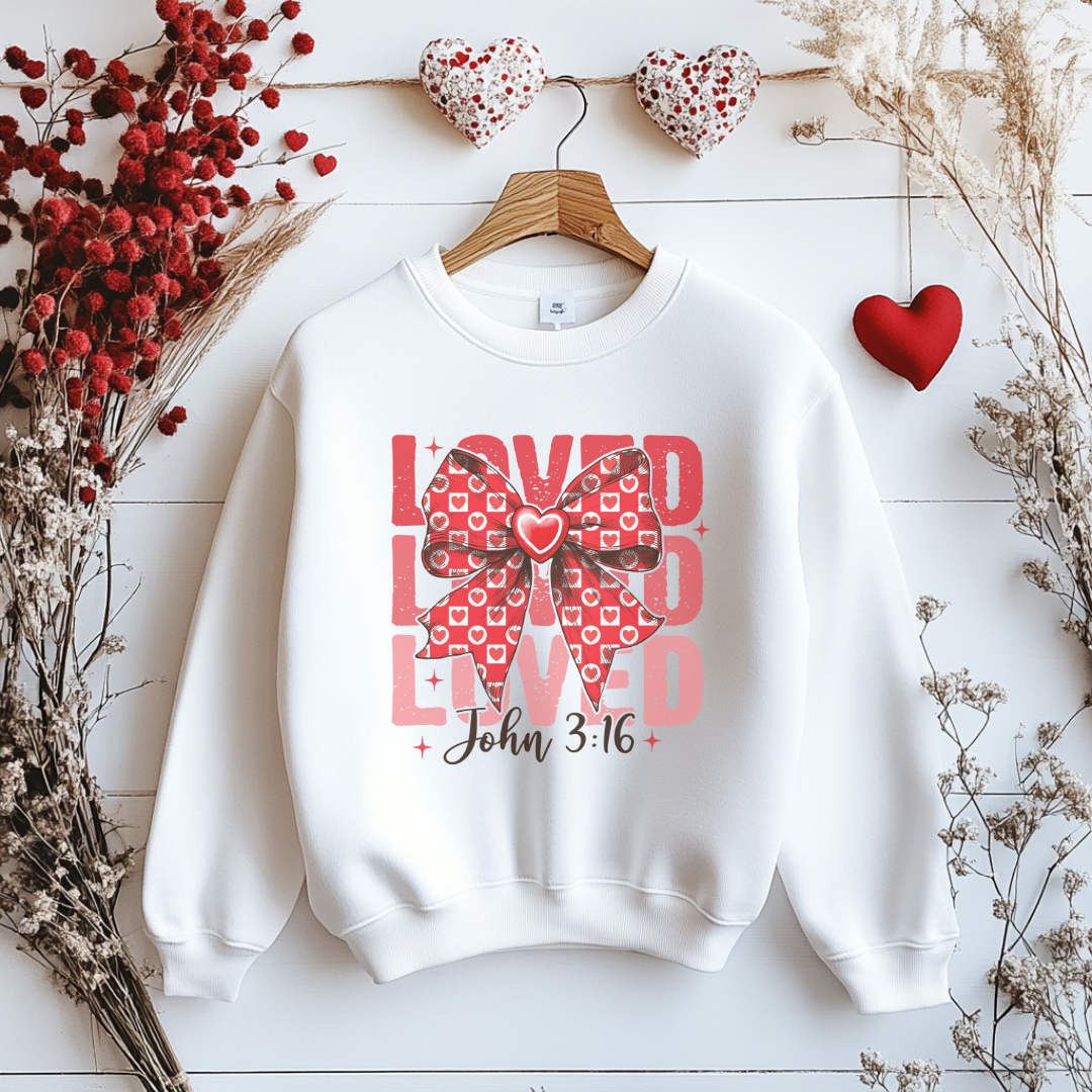 Loved- John 3:16 Sublimation Apparel