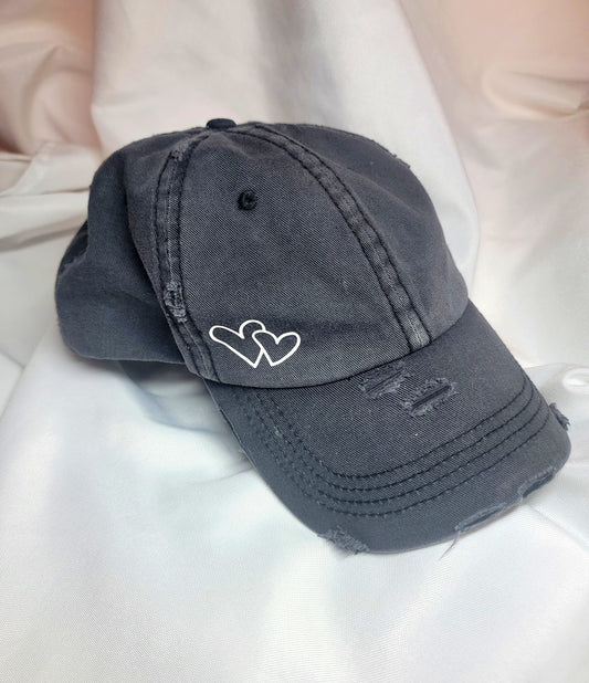 Heart Ponytail hat
