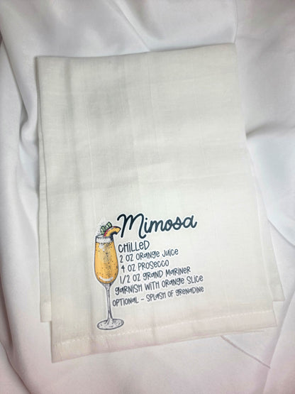 Alcoholic Drink Recipe Tea Towels