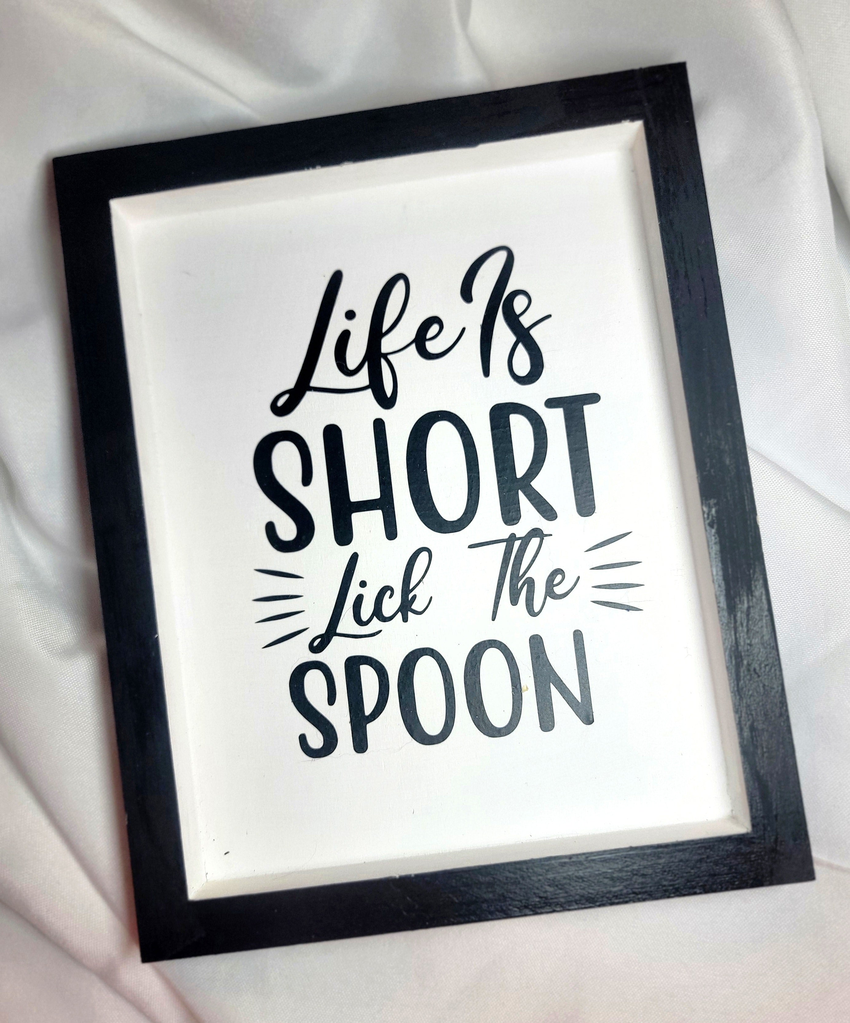 Lick the Spoon Wall Sign