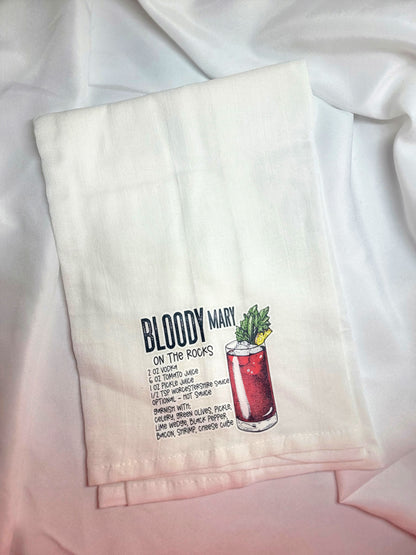 Alcoholic Drink Recipe Tea Towels