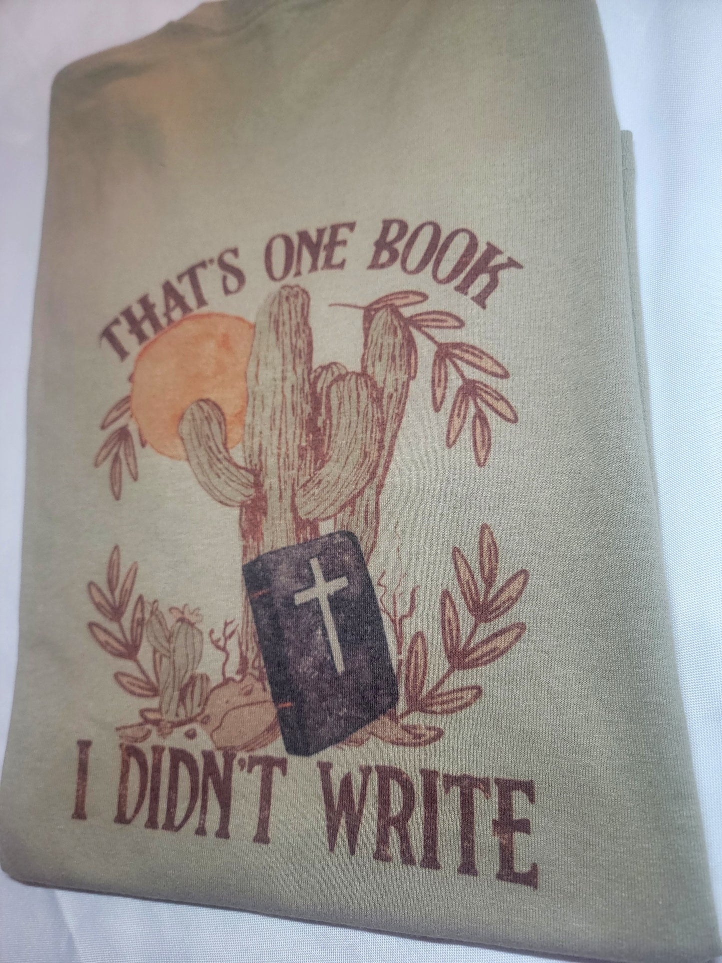 One book tshirt size medium