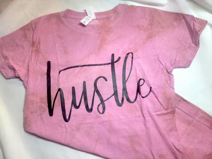 Pink tie dye hustle size medium