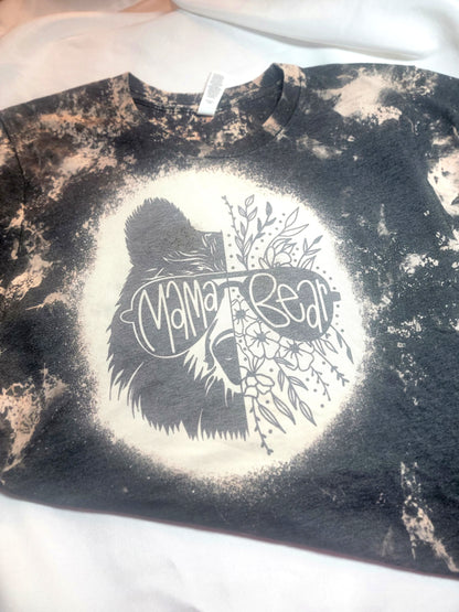 Mama bear bleached shirt size medium