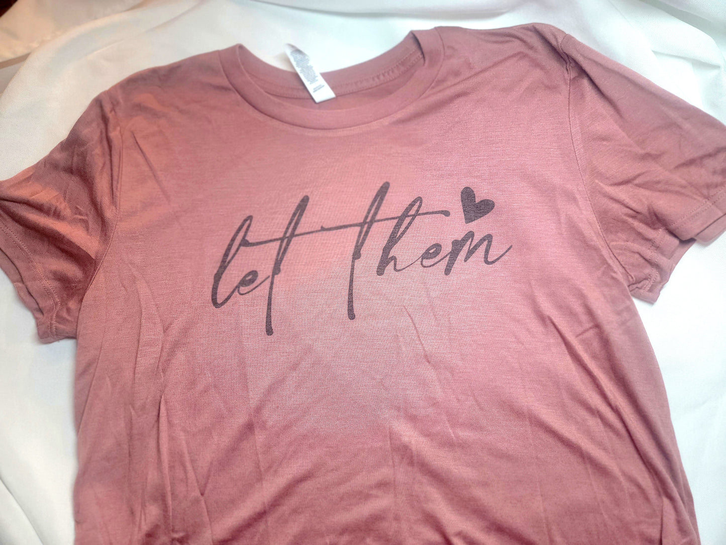 Let them cropped tshirt size medium