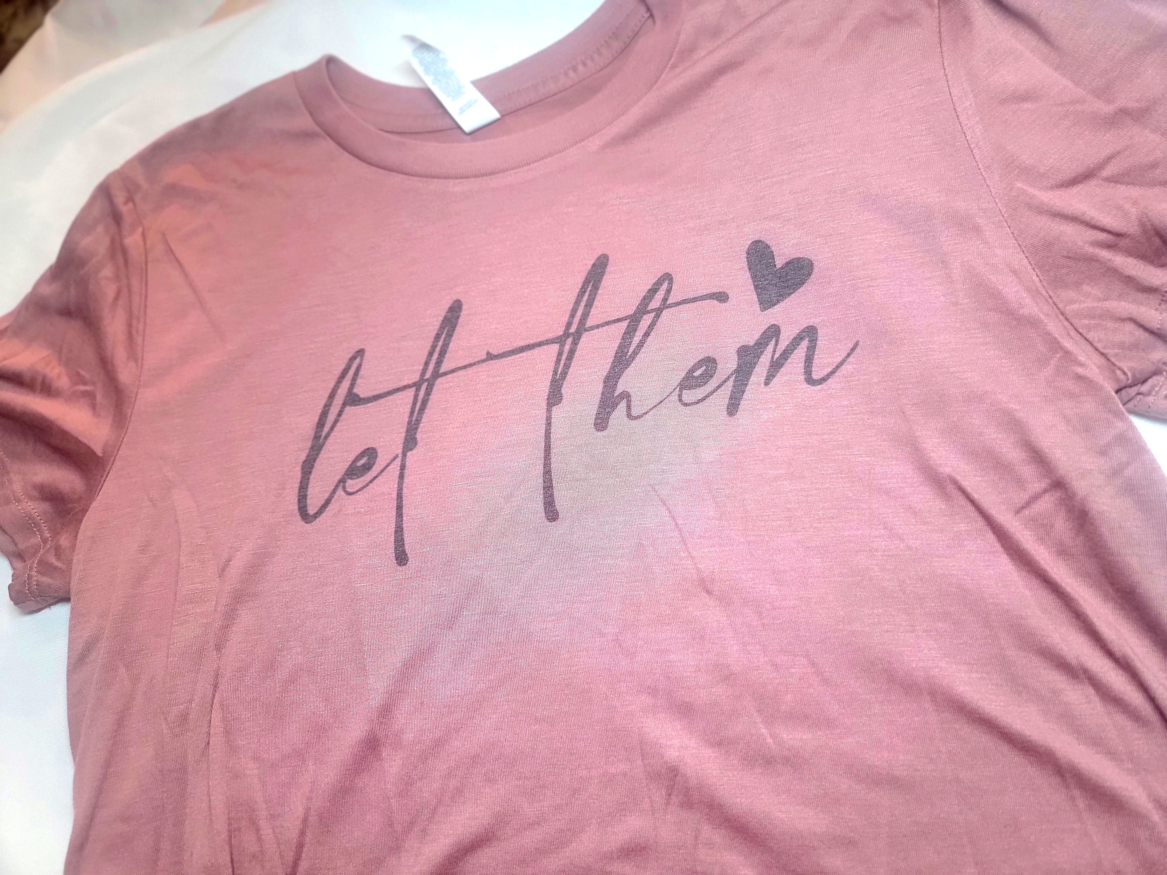 Let them cropped tshirt size medium