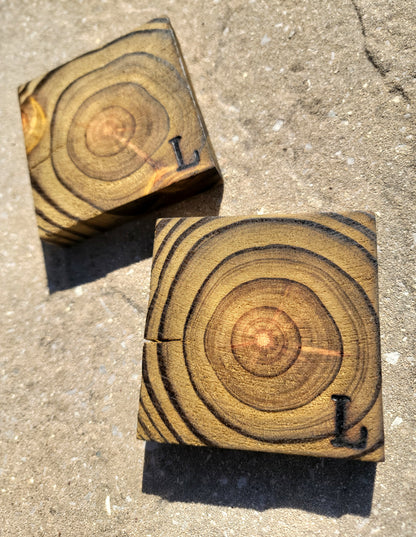 Woodburned Coasters