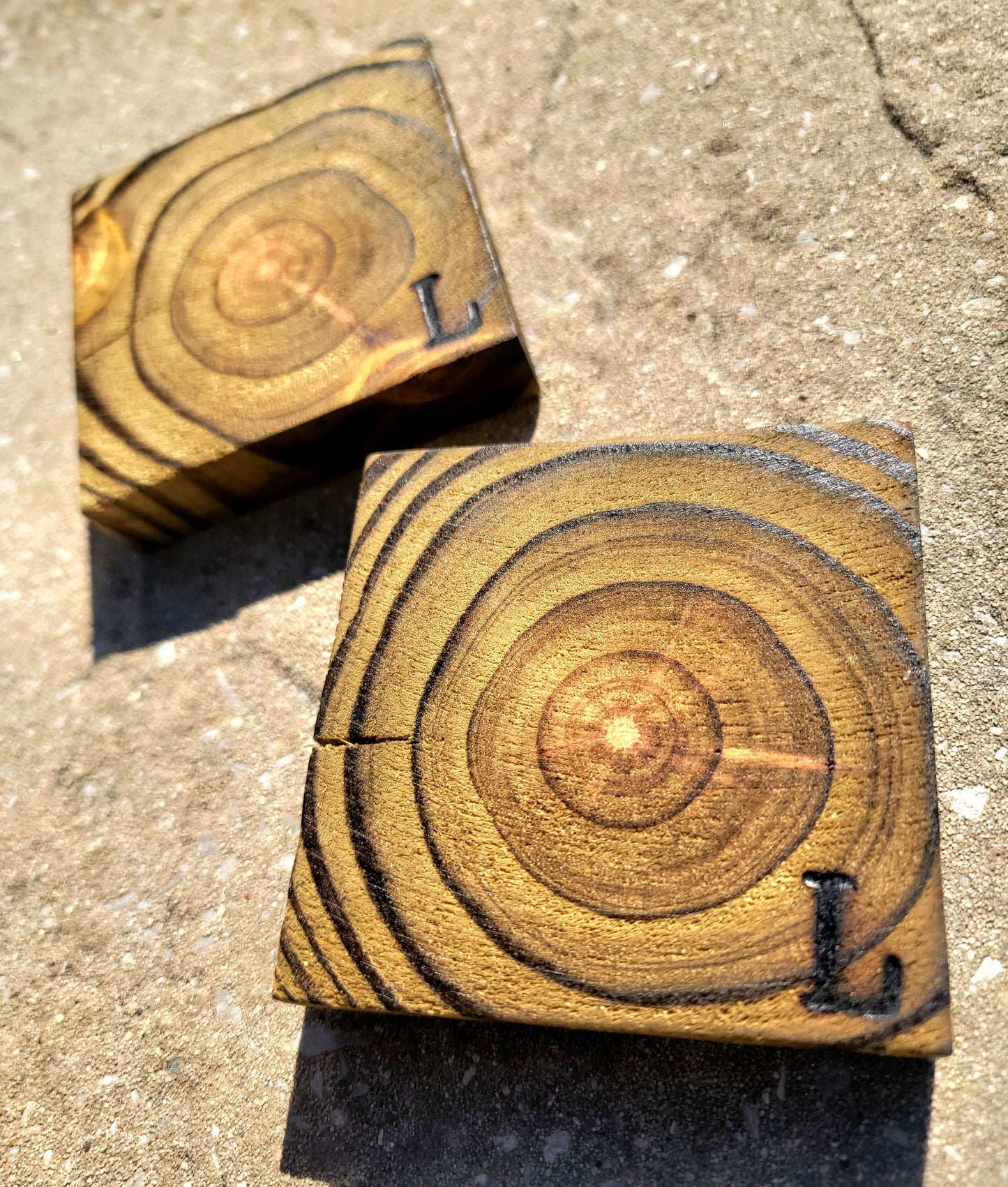 Woodburned Coasters