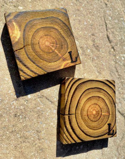 Woodburned Coasters