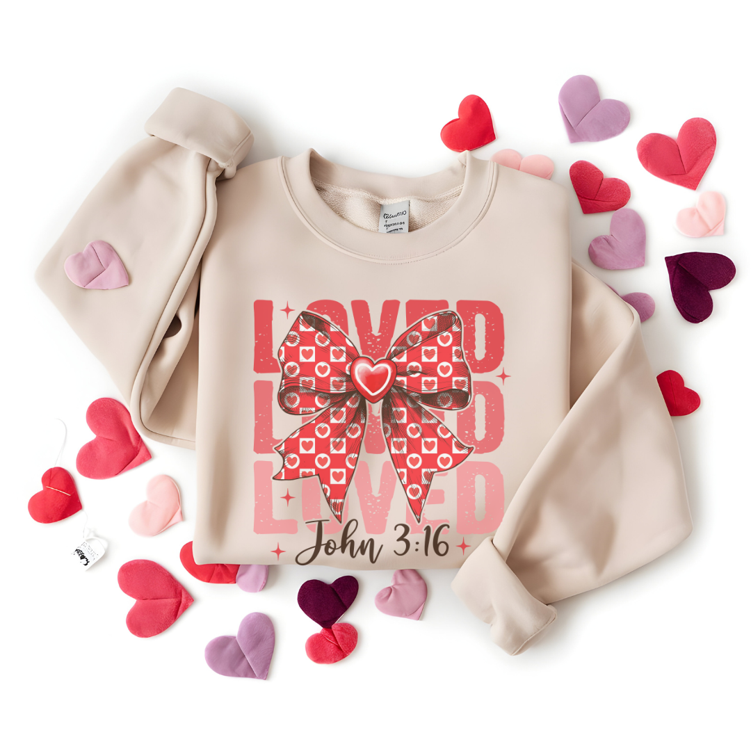 Loved- John 3:16 Sublimation Apparel