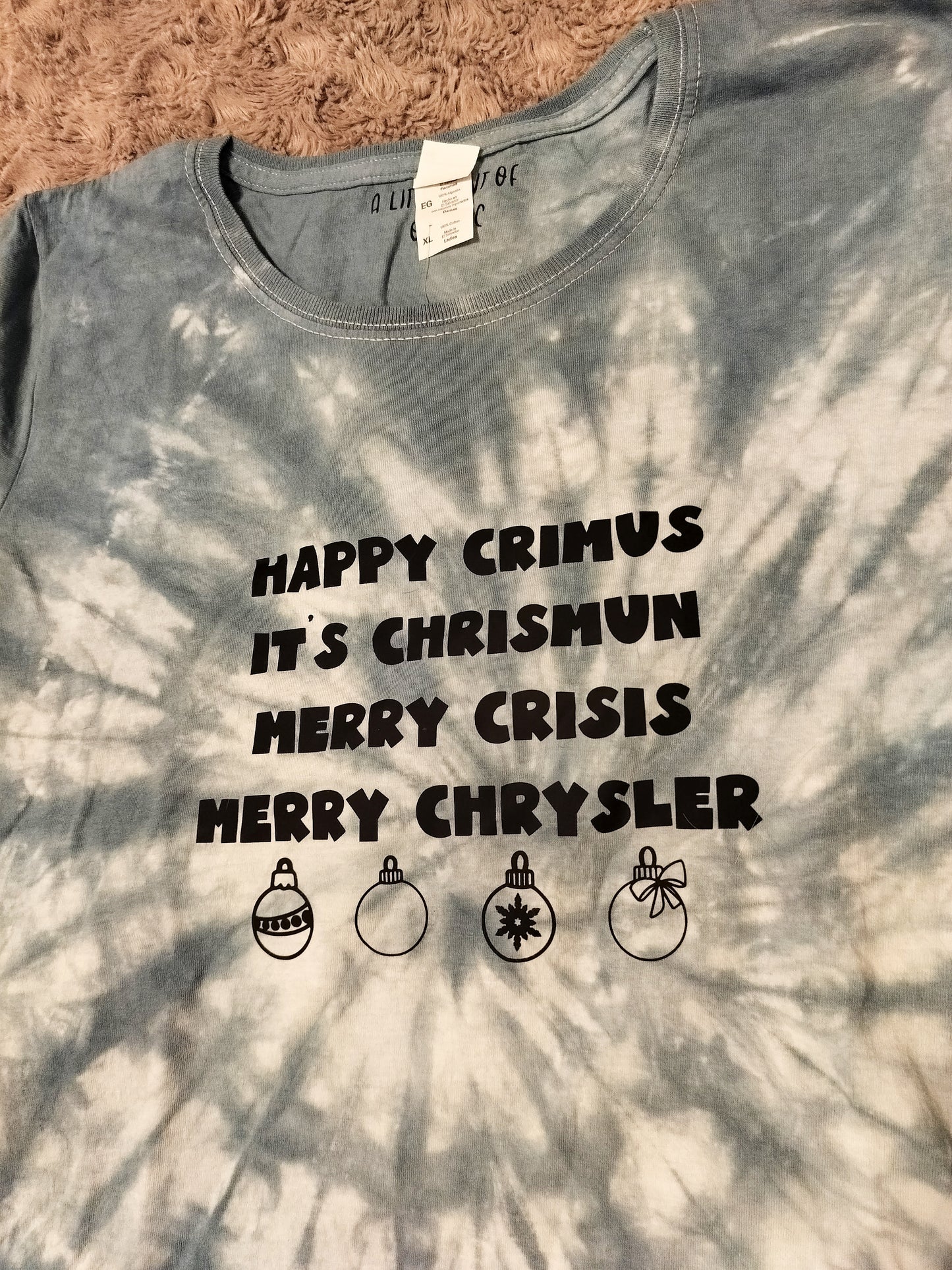 Happy Crimus Tie Dye Tshirt