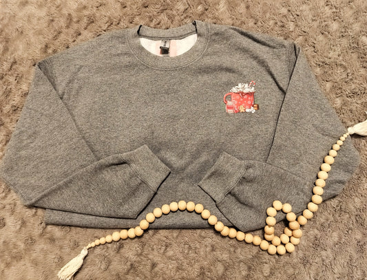 Christmas Cocoa Sweatshirt- size medium