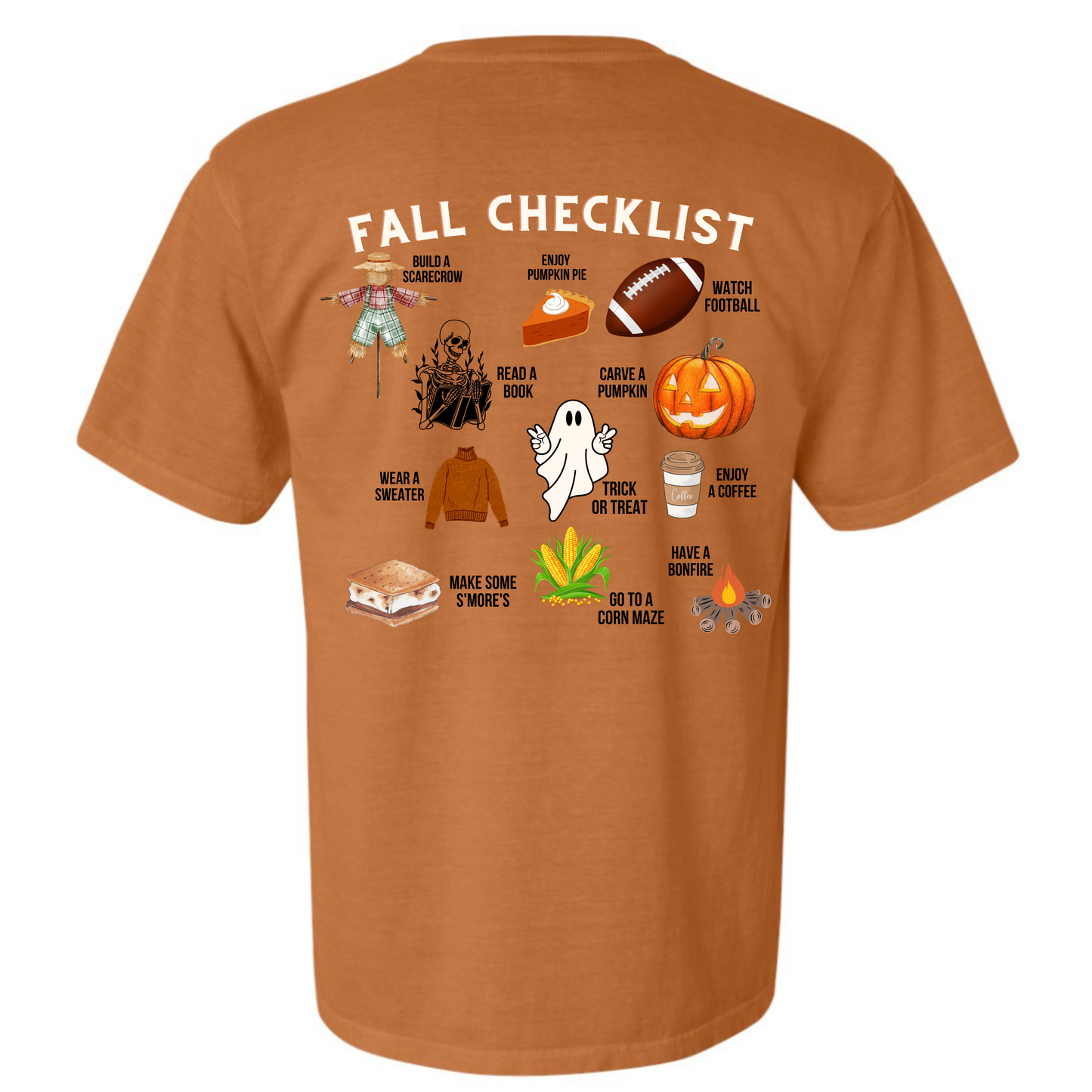 Fall Checklist Graphic Apparel WHOLESALE