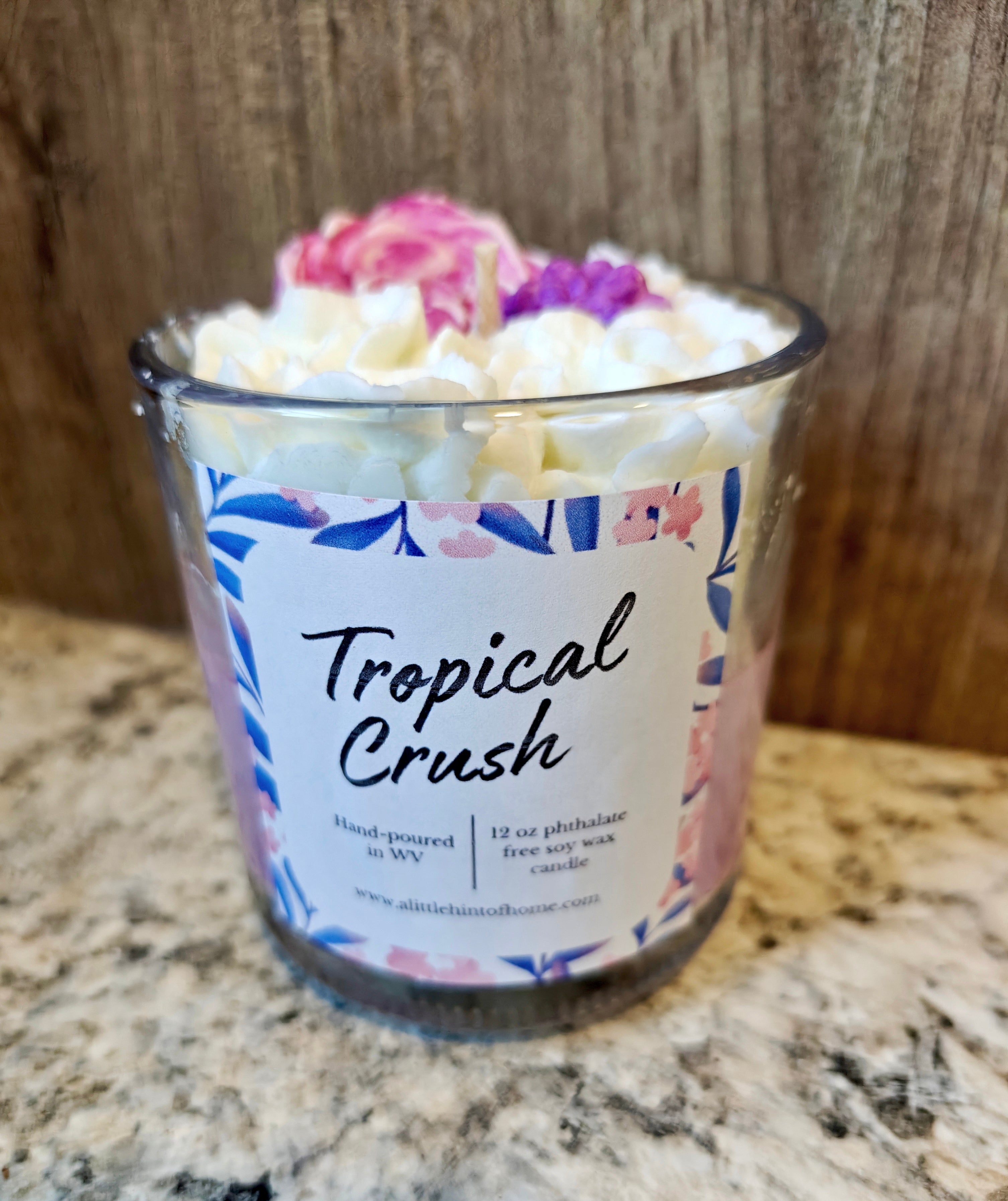 Whipped Decorative Tropical Crush Soy Wax Candle