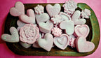 pink heart and succulent shaped wax melts