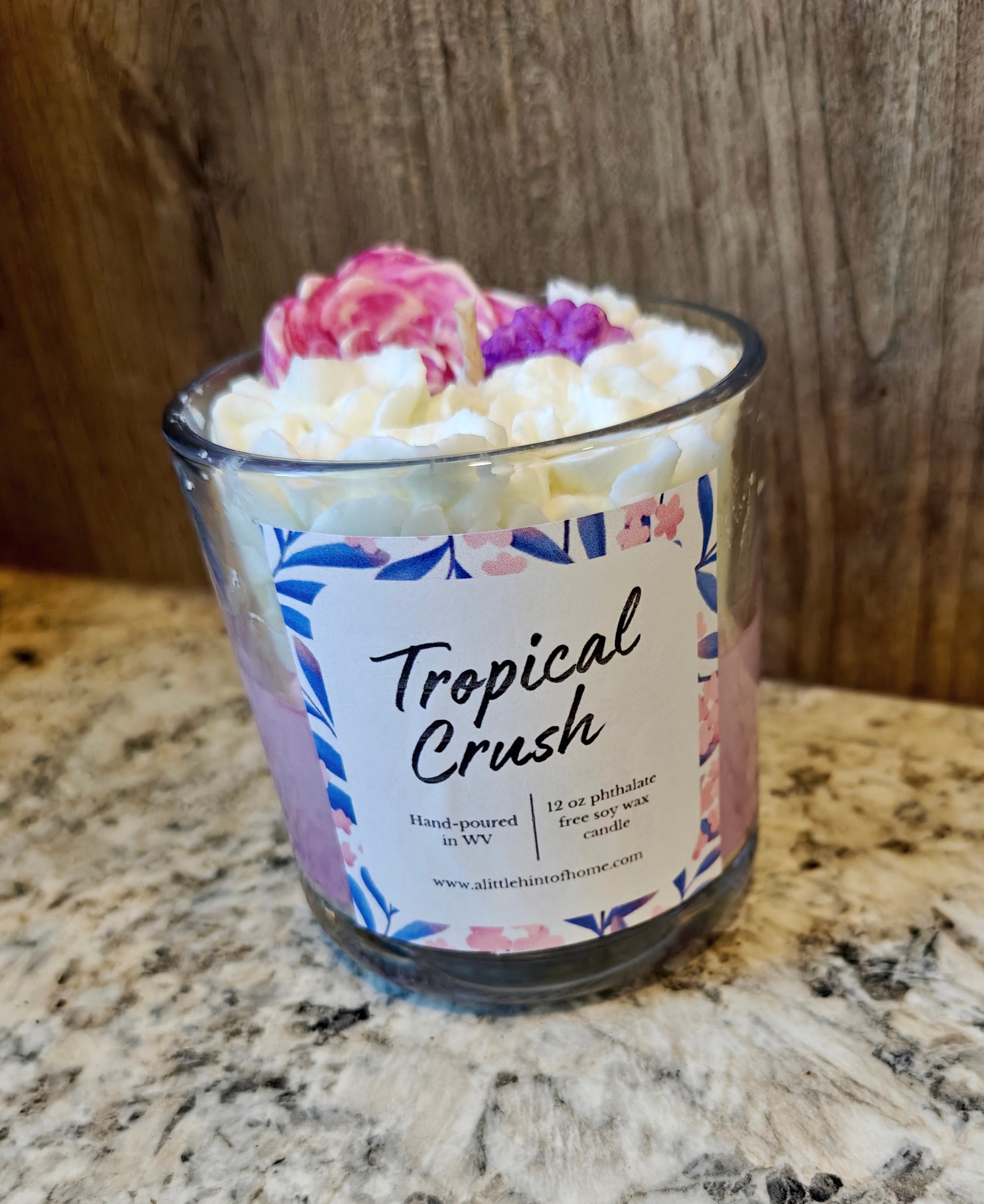 Whipped Decorative Tropical Crush Soy Wax Candle