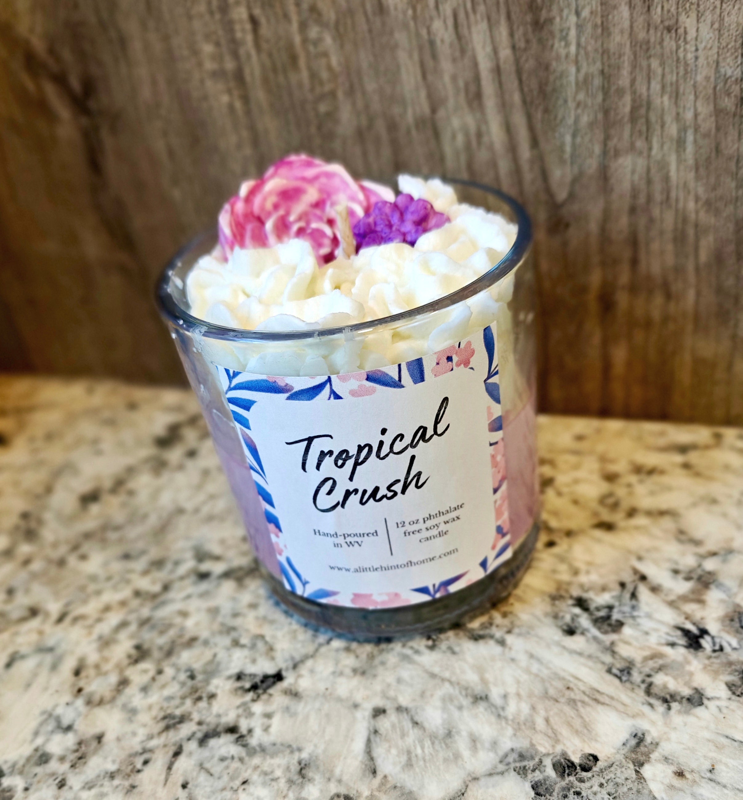 Whipped Decorative Tropical Crush Soy Wax Candle