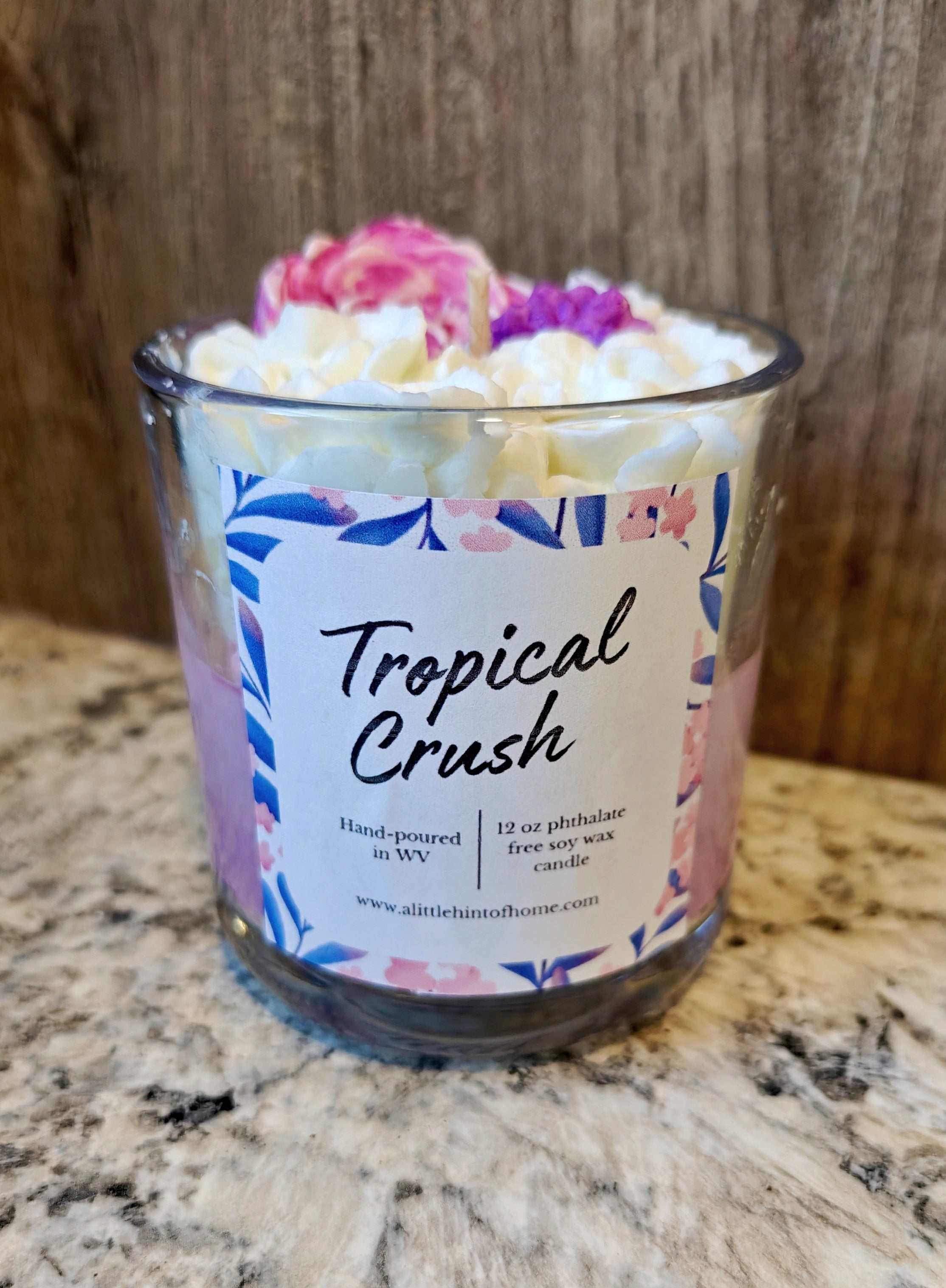 Whipped Decorative Tropical Crush Soy Wax Candle