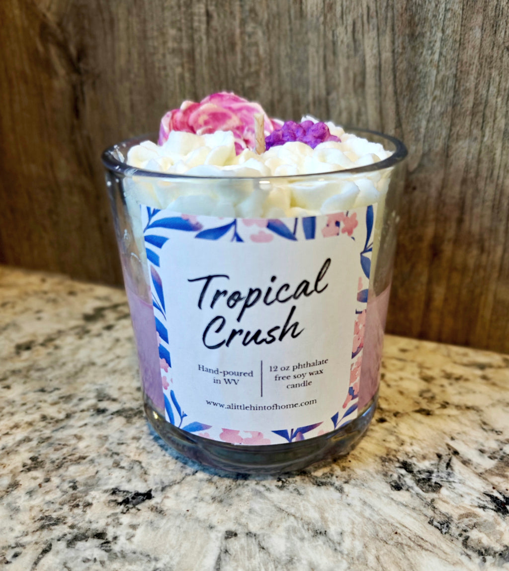 Whipped Decorative Tropical Crush Soy Wax Candle