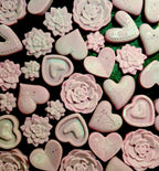 pink heart and succulent shaped wax melts